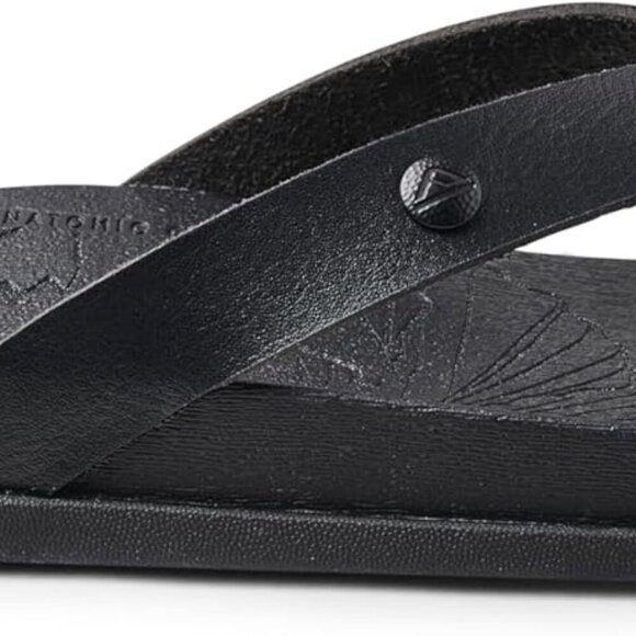Women's Cushion Flip Flops Ethylene Vinyl Acetate Black Size 9 Slip On - Picture 3 of 6